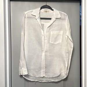 White Linen Button-up shirt